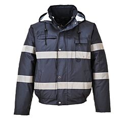 Portwest Us434 Iona Lite Bomber Jacket, Navy, Size Large