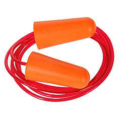 Portwest Ep08 Corded Pu Foam Ear Plugs (200 Pairs), Orange, Size