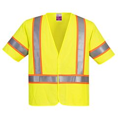 Portwest Ufr24 Fr Mesh Vest, Class 3, Yellow, Size 3X-Large