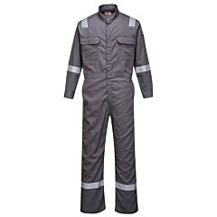 Portwest Fr94 Bizflame 88/12 Iona Fr Coveralls, Gray, Size Large