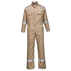 Portwest Fr94 Bizflame 88/12 Iona Fr Coveralls, Khaki, Size Large
