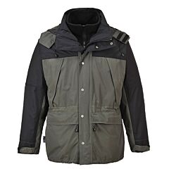 Portwest Us532 Orkney 3 In 1 Breathable Jacket, Gray, Size Medium