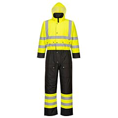 Portwest S485 Hi-Vis Contrast Coveralls, Class 3, Yellow/Black, Size 3X-Large