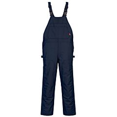 Portwest Ufr49 Duraduck Flame Quilt Lined Bib Overall, Navy, Size 5X-Large