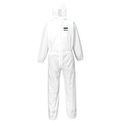 Portwest St30 Biztex Sms Coverall Type 5/6, White, Size Medium