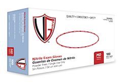 Vguard A11A12 3.5 Mil Nitrile Exam Gloves, Powder-Free, Blue, Size Medium