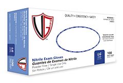 Vguard A16A13 5 Mil Nitrile Chemo Exam Gloves, Powder-Free, Size Large
