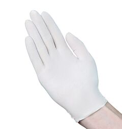 Vguard A32A13 4.5 Mil Latex Industrial Gloves, Powdered, Cream, Size Large