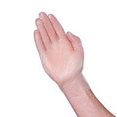 Vguard A43M14 .5 Mil Polyethylene Industrial Gloves, Powder-Free, Size X-Large