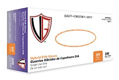 Vguard A63C11 4 Mil Hybrid Eva Industrial Gloves, Size Small