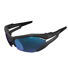 Mechanix Wear Vvs-22Ah-Pu Vision Type-V Safety Glasses, Grey Frame, Blue Diamond Mirror Lens