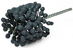 Weiler 34234 Crossflex Bore Brush, Abrasive Globules, 2-3/4 In Dia, 8.75 In L, 0.252 In Stem Dia, 120 Grit