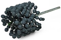 Weiler 34246 Crossflex Bore Brush, Abrasive Globules, 2-3/4 In Dia, 11.0000 In L, 0.283 In Stem Dia, 120 Grit
