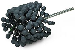 Weiler 34250 Crossflex Bore Brush, Abrasive Globules, 2-7/8 In Dia, 7.95 In L, 0.283 In Stem Dia, 120 Grit