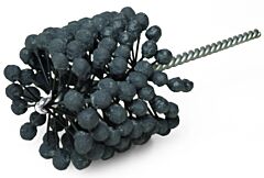 Weiler 34241 Crossflex Bore Brush, Abrasive Globules, 2-1/2 In Dia, 8.45 In L, 0.283 In Stem Dia, 320 Grit