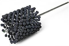 Weiler 34286 Crossflex Bore Brush, Abrasive Globules, 5 In Dia, 5.25 In L, 0.346 In Stem Dia, 120 Grit