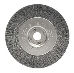 Weiler 00114 Narrow Face Crimped Wire Wheel, 4 In D, .008 Steel, 1/2-3/8 In Arbor Hole