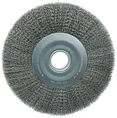 Weiler 03220 Wide-Face Crimped Wire Wheel, 12 In Dia., 3,000 Rpm
