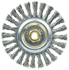Weiler 08776 Roughneck® Stringer Bead Wheel, 6 In Dia X 1/2 In Face W X 5/8 In-11 Unc X 0.023 In, 12500 Rpm, 1 Ea/Ea