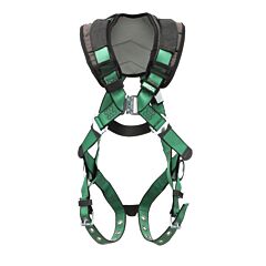 Msa 10206089 V-Form+ Harness, Standard, Back & Hip D-Rings, Tongue Buckle Leg Straps