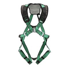 Msa 10206102 V-Form+ Harness, Extra Large, Back D-Ring, Quick Connect Leg Straps