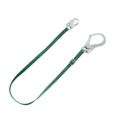 Msa 10201455 V-Series Standard Single-Leg Adjustable Restraint Lanyard, 6', 36Cl Large Snaphooks, Ansi Z359.3-2017, Csa Z259.11-17