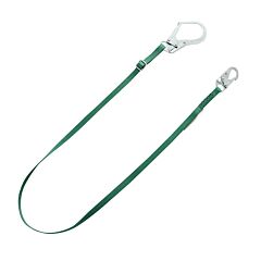 Msa 10201457 V-Series Standard Single-Leg Adjustable Restraint Lanyard, 8', 36Cl Large Snaphooks, Ansi Z359.3-2017, Csa Z259.11-17