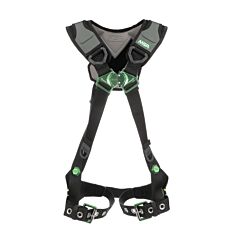 Msa 10196085 V-Flex Harness, Super Extra Large, Back D-Ring, Tongue Buckle Leg Straps