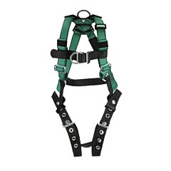 Msa 10197209 V-Form Harness, Super Extra Large, Back, Chest & Hip D-Rings, Tongue Buckle Leg Straps