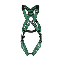 Msa 10197216 V-Form Harness, Extra Large, Back & Hip D-Rings, Tongue Buckle Leg Straps