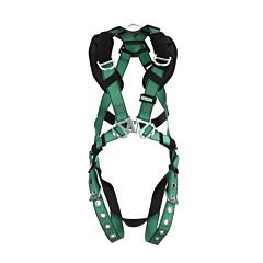 Msa 10197218 V-Form Harness, Extra Small, Back & Shoulder D-Rings, Tongue Buckle Leg Straps