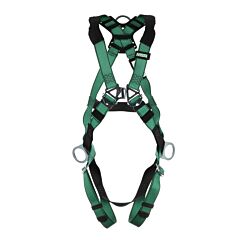 Msa 10197232 V-Form Harness, Super Extra Large, Back & Hip D-Rings, Qwik-Fit Leg Straps