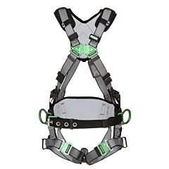 Msa 10195135 V-Fit Construction Harness, Extra Large, Back & Hip D-Rings, Quick-Connect Leg Straps, Shoulder Padding