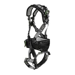 Msa 10195182 V-Fit Construction Harness, Extra Large, Back & Hip D-Rings, Tongue Buckle Leg Straps, Shoulder & Leg Padding