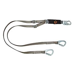 Msa 10193941 V-Series Tieback Twin-Leg Energy Absorbing 6' Tie-Back Lanyard, Ansi Z359.13-2013