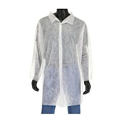 West Chester 3511 Standard Weight 20 Gsm Sbp Lab Coat - No Pockets, White, Size X-Large