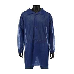 West Chester 3511B Standard Weight 20 Gsm Sbp - Lab Coat With No Pocket, Blue, Size 3X-Large