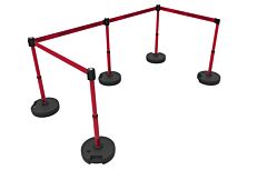 Banner Stakes Pl4547 Plus Barrier Set X5, Red "Danger – Entrée Interdite"