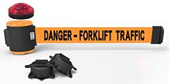 Banner Stakes Mh5013L 30' Magnetic Wall Mount With Light Kit - Orange "Forklift Traffic"