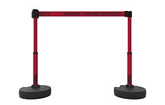 Banner Stakes Pl4247 Plus Barrier Set X2, Red "Danger – Entrée Interdite"