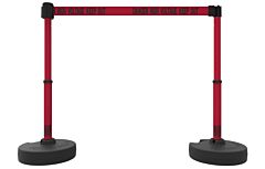 Banner Stakes Pl4296 Plus Barrier Set X2, Red "Danger High Voltage Keep Out"