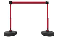 Banner Stakes Pl4299 Plus Barrier Set X2, Blank Red Banner