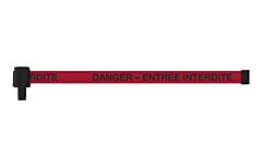 Banner Stakes Pl4153 Plus Red "Danger - Entrée Interdite" Banner (Pack Of 5)