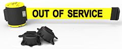Banner Stakes Mh5005 30' Magnetic Wall Mount - Yellow "Out Of Service" Banner