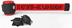 Banner Stakes Mh5011 30' Magnetic Wall Mount - Red "Do Not Enter - Arc Flash Boundary" Banner
