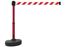 Banner Stakes Pl4098 Plus Barrier Set, Red/White Diagonal Stripe