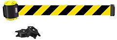 Banner Stakes Mh1507 15' Magnetic Wall Mount - Yellow/Black Diagonal Stripe Banner