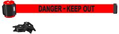 Banner Stakes Mh1509 15' Magnetic Wall Mount - Red "Danger - Keep Out" Banner