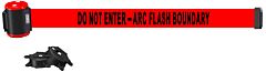 Banner Stakes Mh1511 15' Magnetic Wall Mount - Red "Do Not Enter - Arc Flash Boundary" Banner
