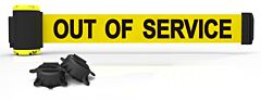 Banner Stakes Mh7005 7' Magnetic Wall Mount - Yellow "Out Of Service" Banner